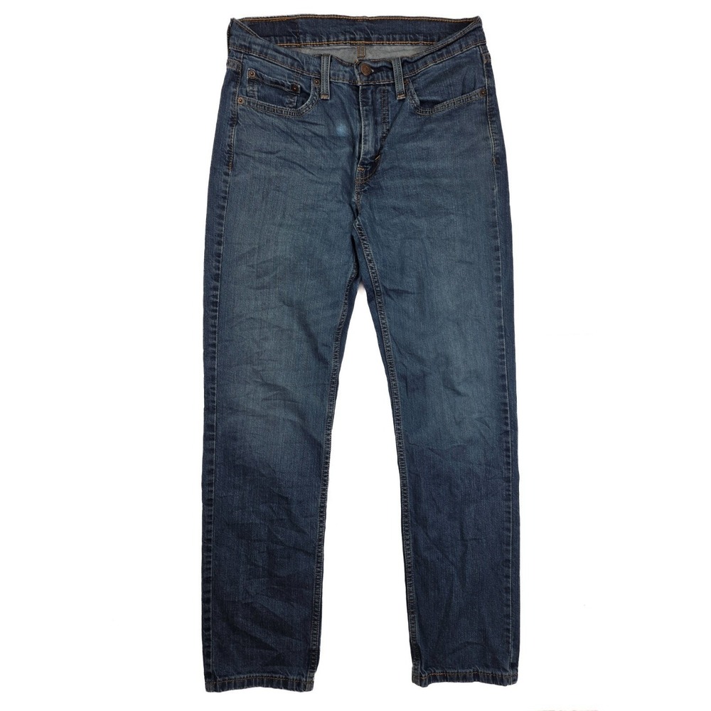 Levi's 514 Regular Straight Fit Blue Medium Wash Denim Jeans Men's Size 30x32